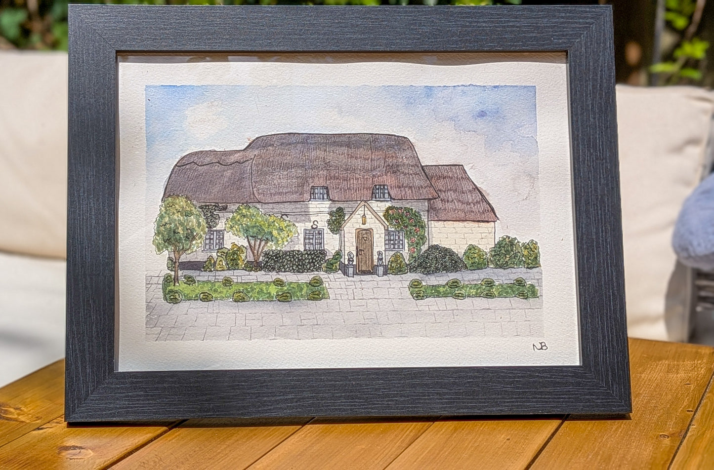 Bespoke Wedding Venue Illustration, Unique Handmade Watercolour Painting, Anniversary + Wedding Gift & Wall Art, Special Gift for Partner, 1st Wedding Anniversary Present (Copy) - Natalie Benson Art