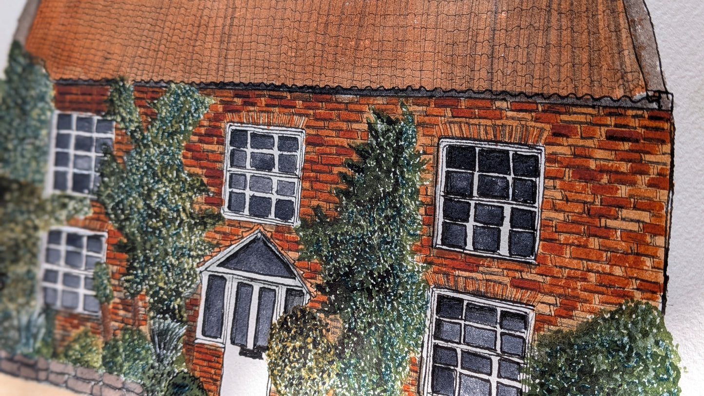 Bespoke Wedding Venue Illustration for US/ROI Customers – Custom Commission - Natalie Benson Art