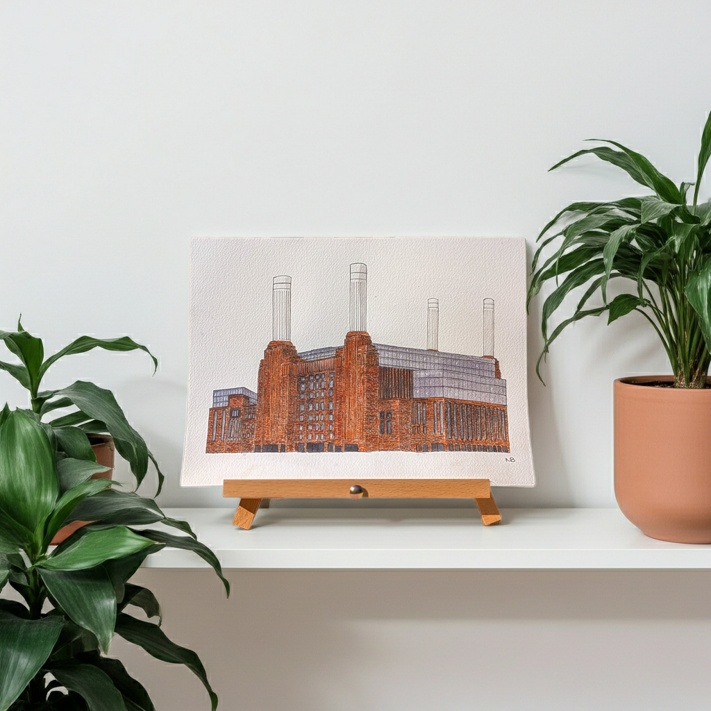 Battersea Power Station – Original A4 Watercolour Illustration