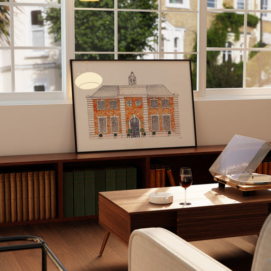 Bespoke Wedding Venue Illustration, Unique Handmade Watercolour Painting (UK)