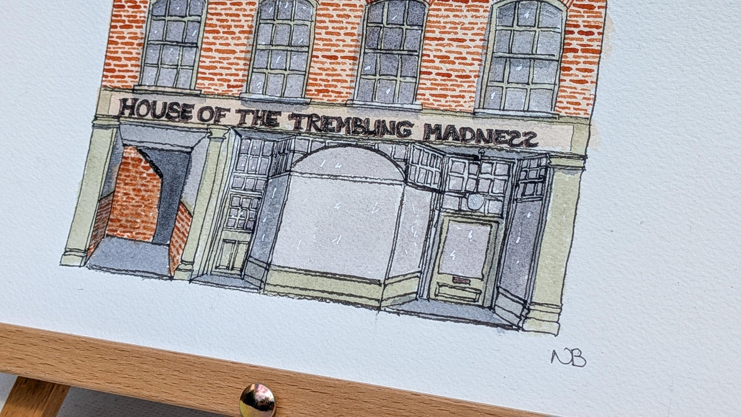 House of the Trembling Madness – Original Watercolour Illustration - Natalie Benson Art