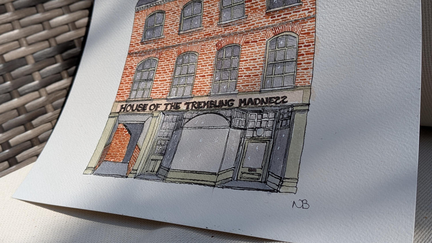 House of the Trembling Madness – Original Watercolour Illustration - Natalie Benson Art