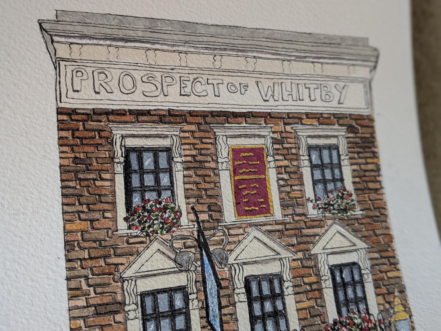 Prospect of Whitby Pub Watercolor | Original London Illustration, A5