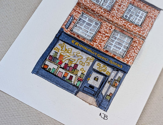 Custom listing for Criminally Good Books - Natalie Benson Art