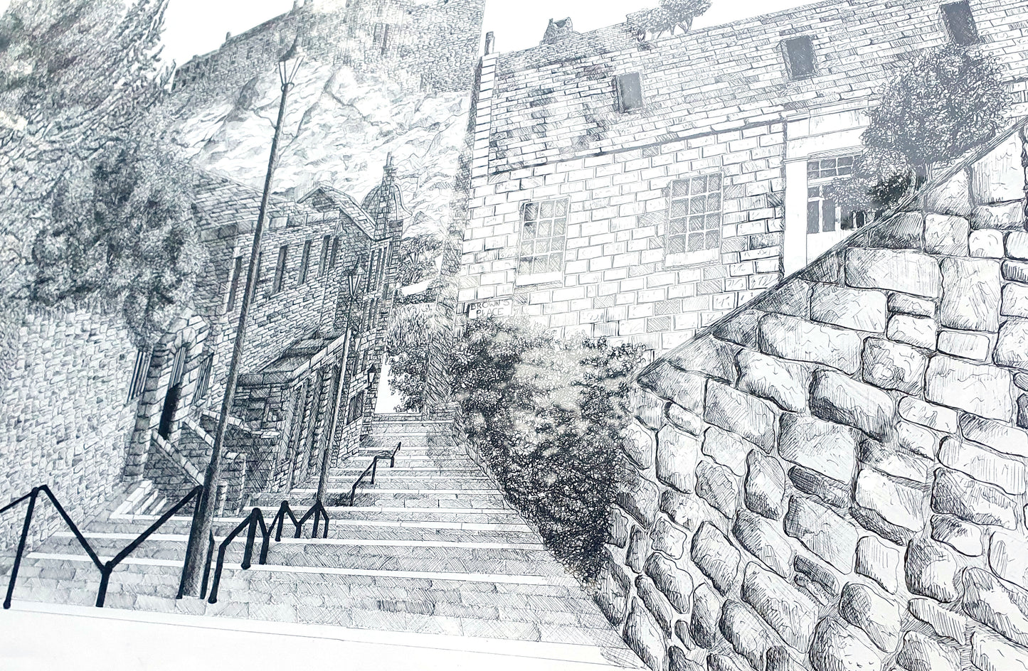 Bespoke A1 or A0 Hand-Drawn Fineliner Cityscape - Detailed ink drawing of your chosen city or favourite view