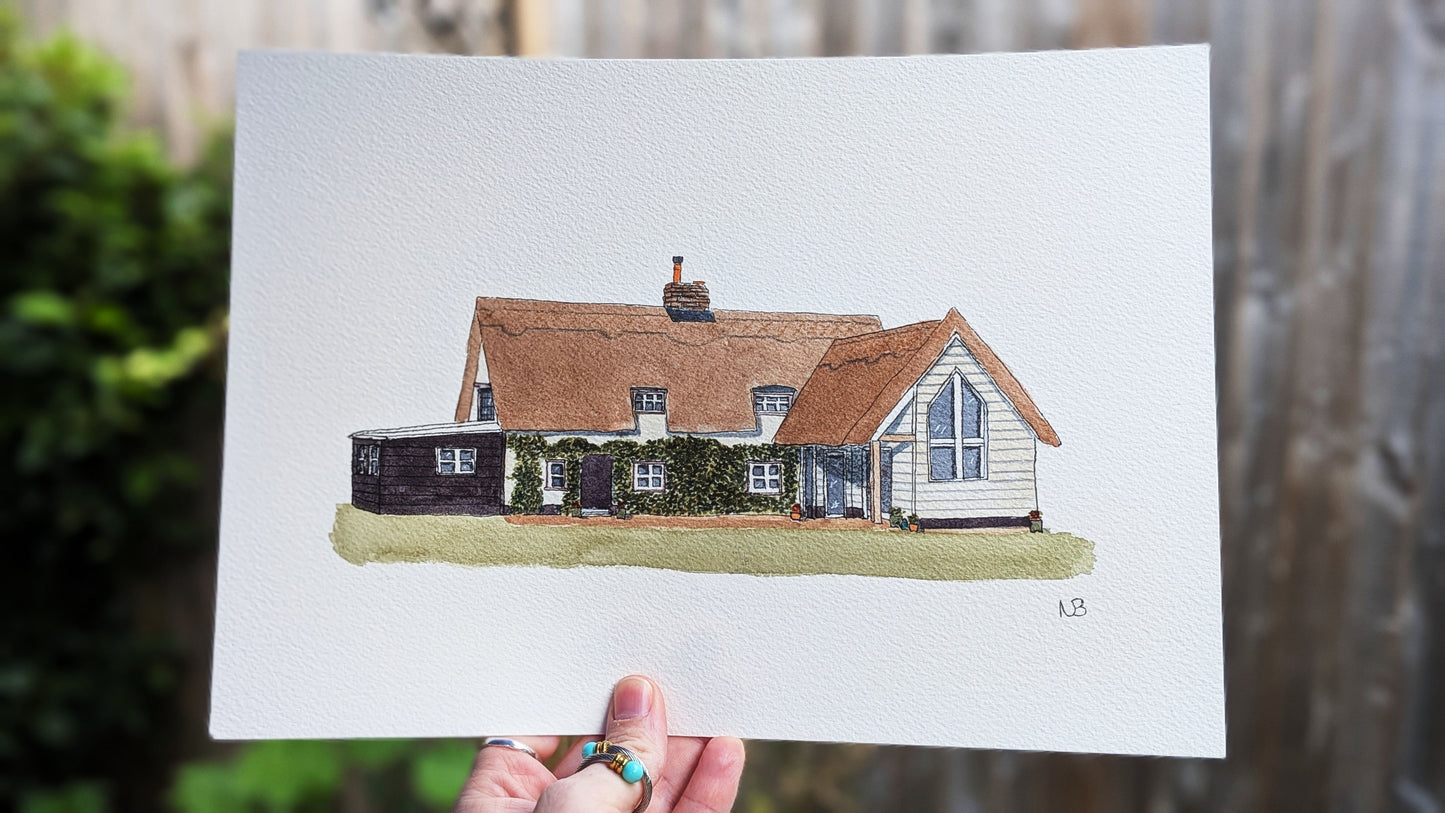 Bespoke House Illustration – Custom Commission