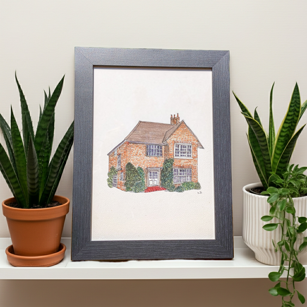 Bespoke House Illustration – Custom Commission