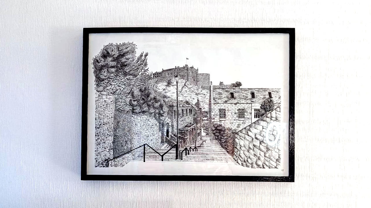 Bespoke A1 or A0 Hand-Drawn Fineliner Cityscape - Detailed ink drawing of your chosen city or favourite view