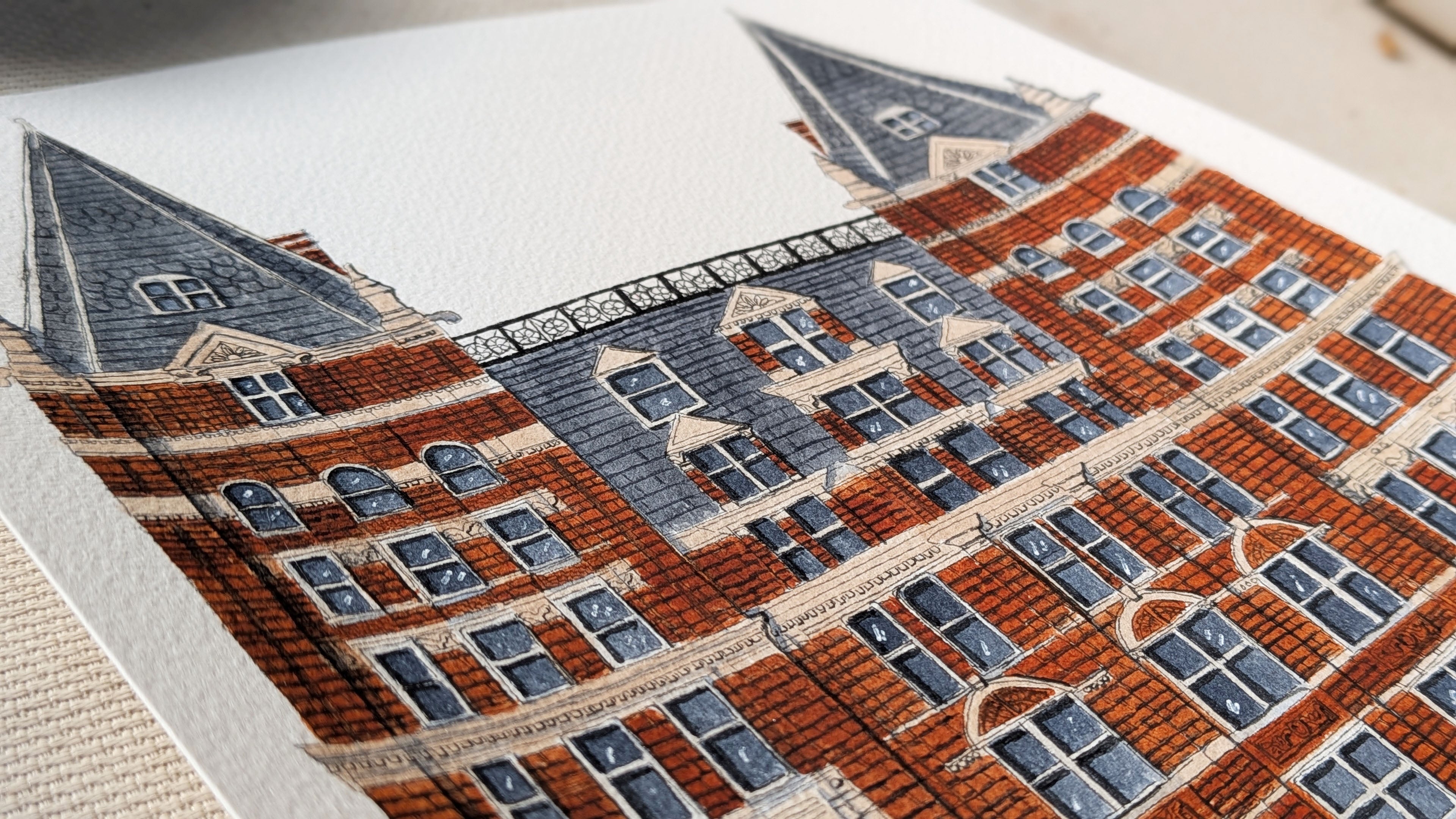 Bespoke Wedding Venue Illustration for US/ROI Customers – Custom Commission - Natalie Benson Art