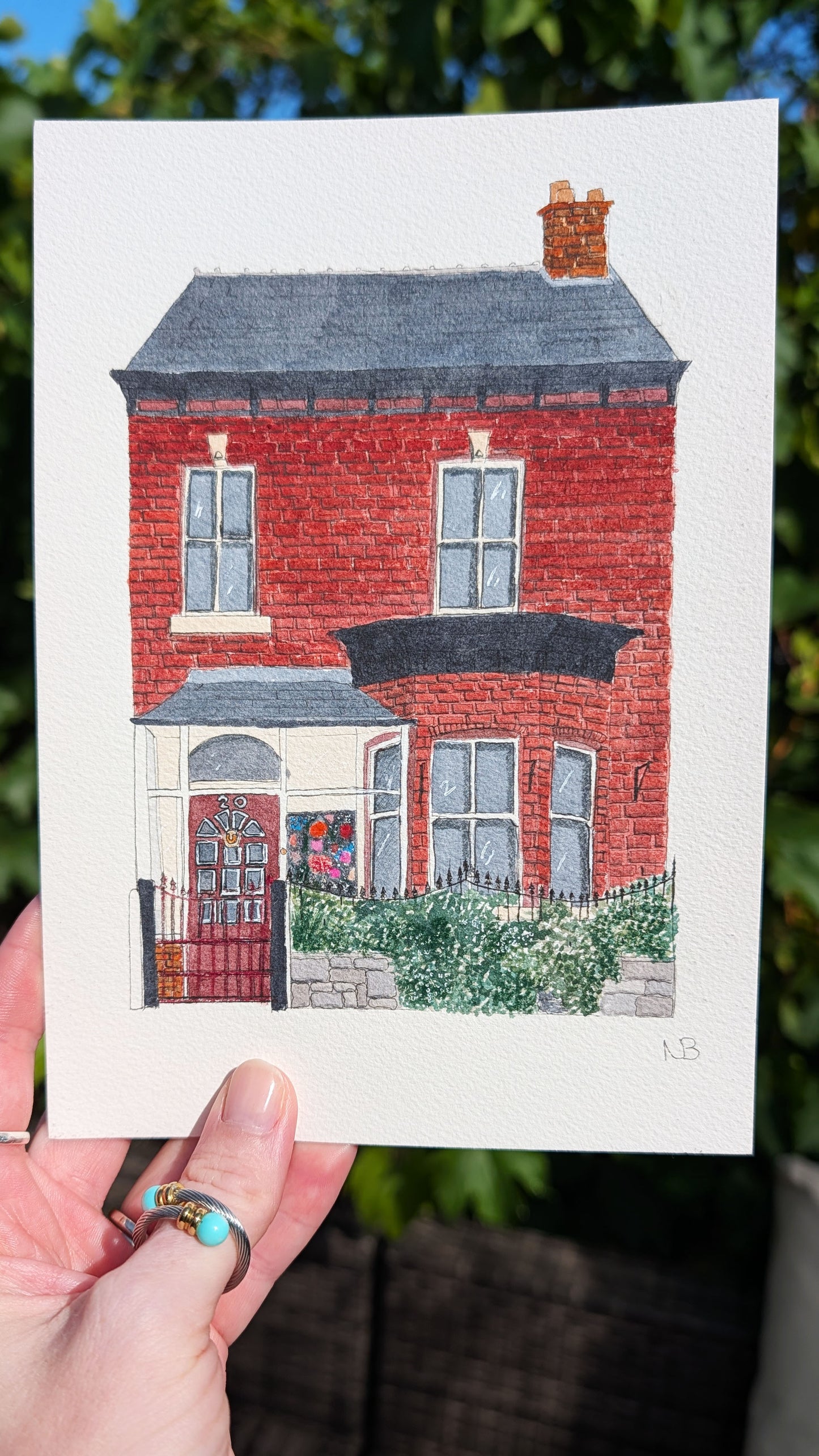 Bespoke House or Business Painting, Custom Hand Made Illustration