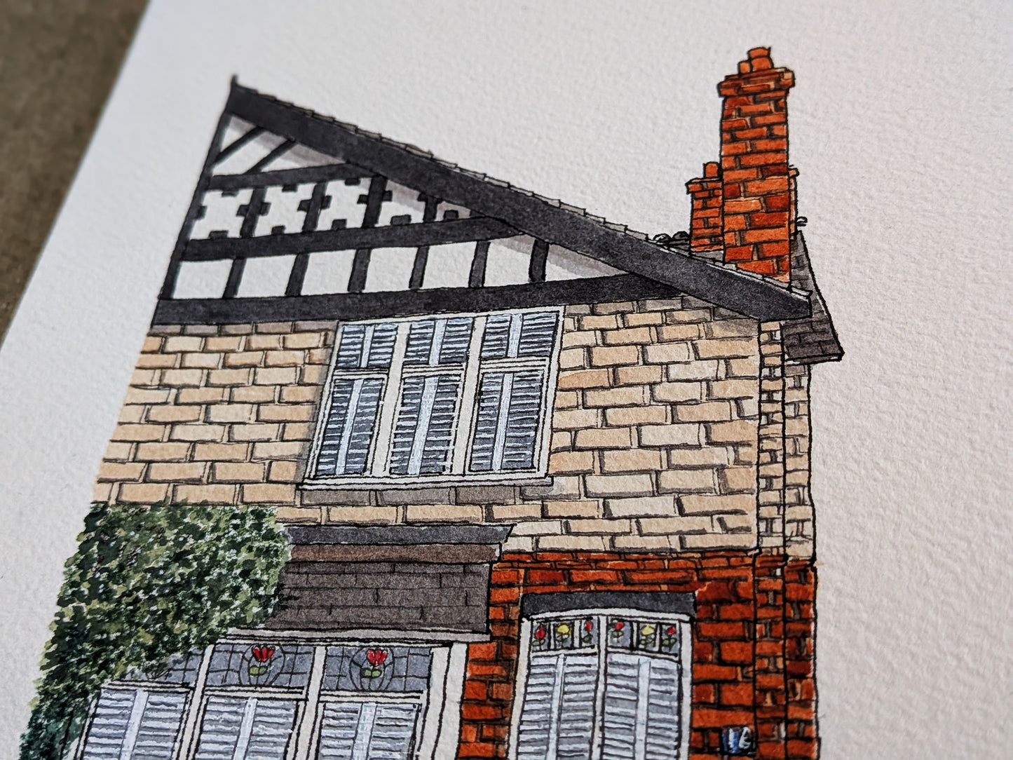 Bespoke House or Business Illustration for US/ROI Customers – Custom Commission