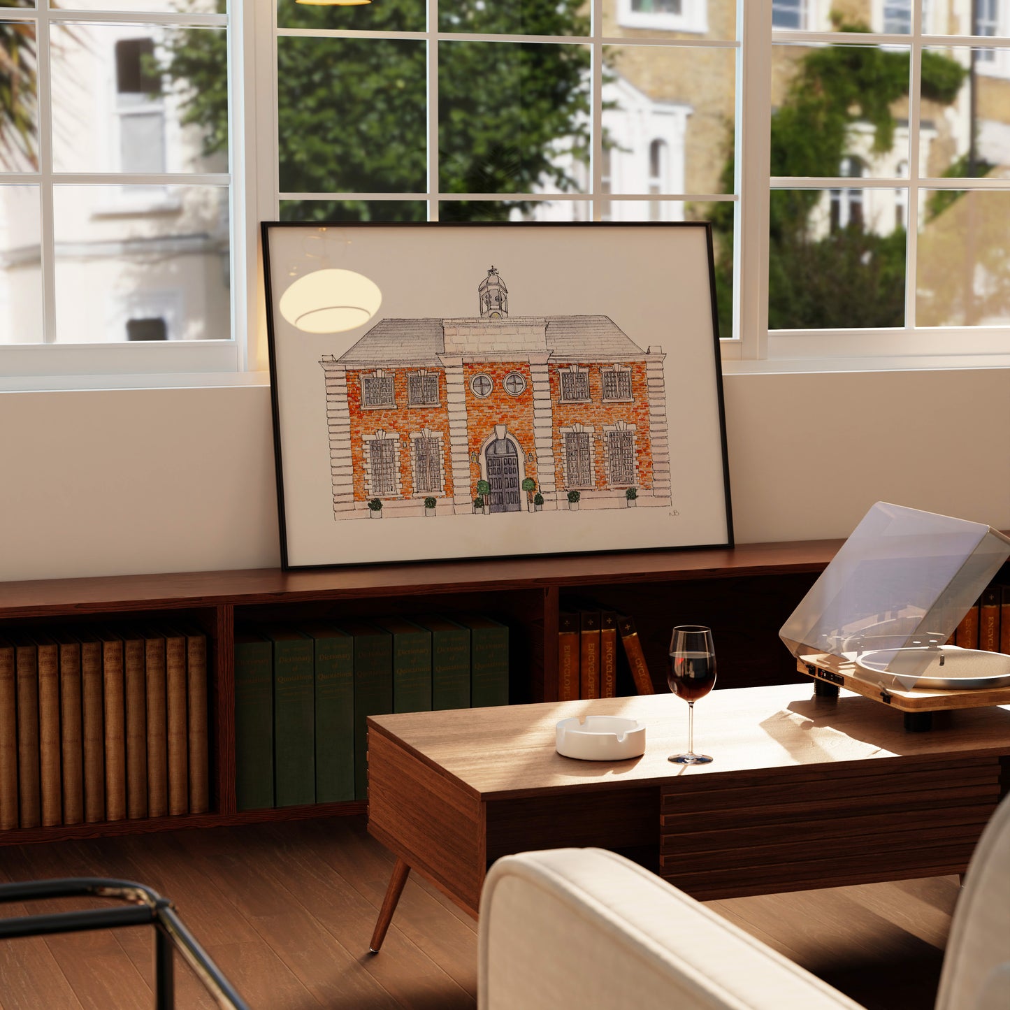 Bespoke Wedding Venue Illustration for International Customers – Custom Commission