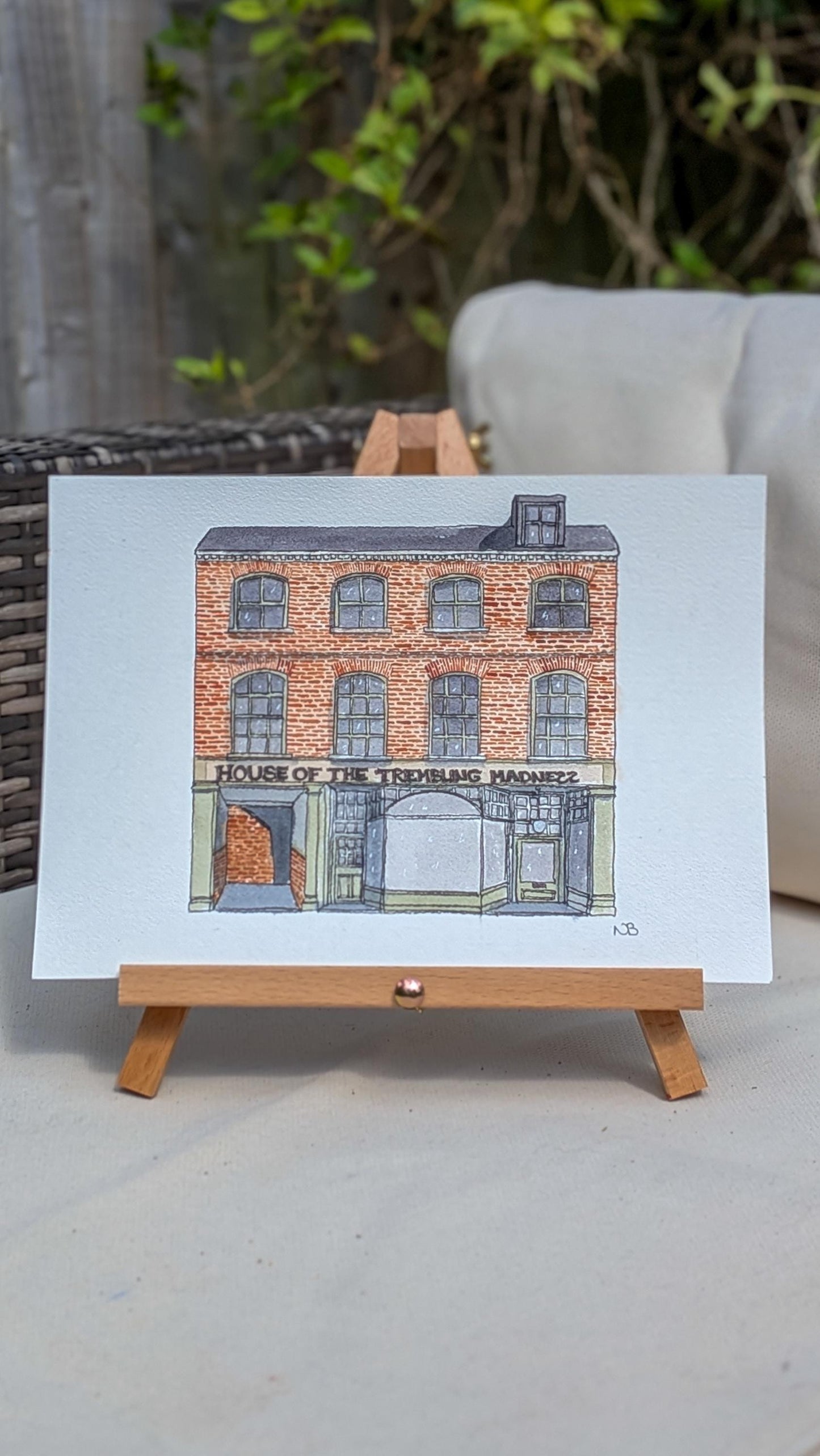 House of the Trembling Madness Pub, York, A4 Handmade Watercolour Painting - York Art, Pub Illustration, Unique Gift, Birthday, Anniversary
