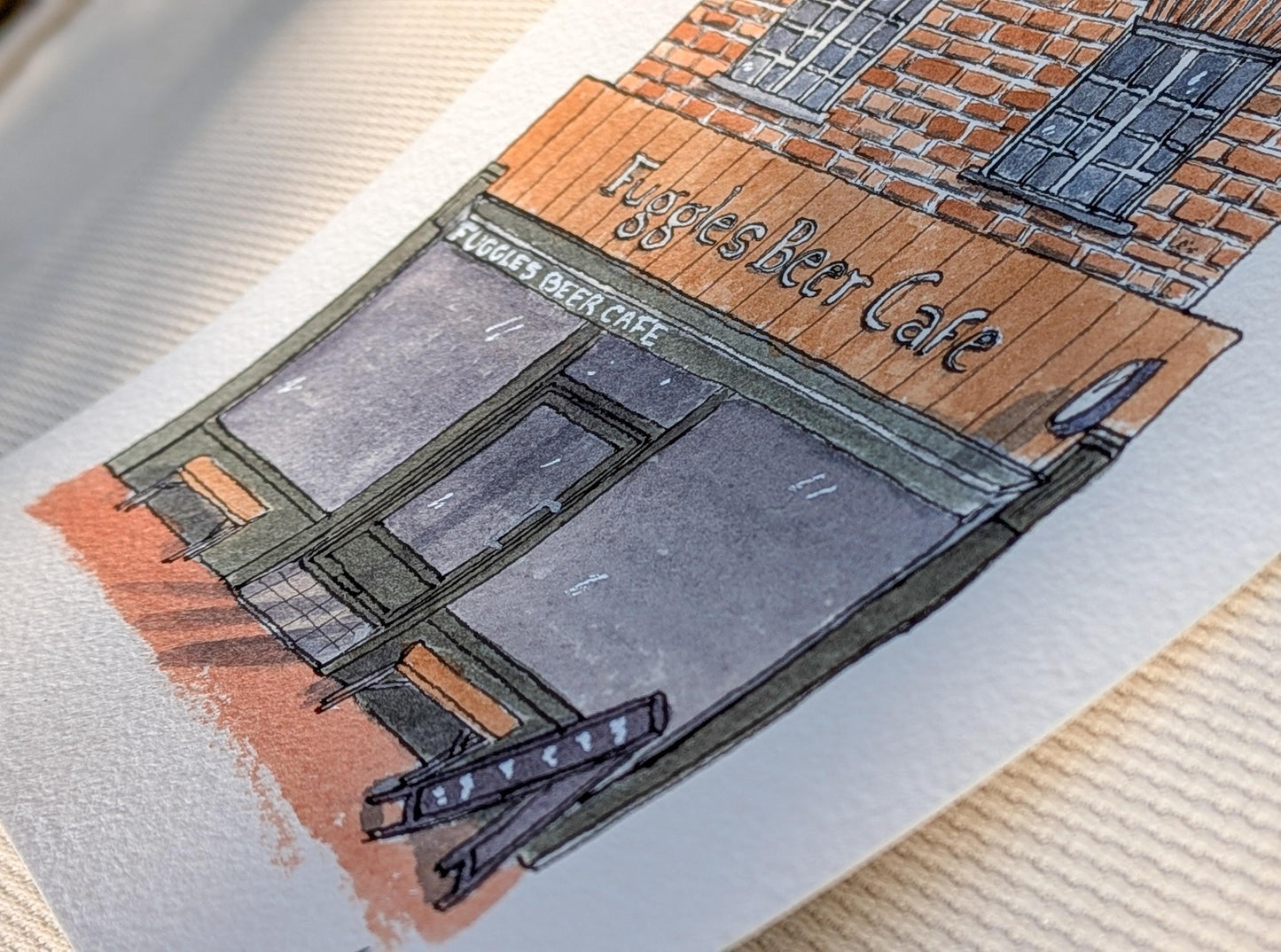 Fuggles Pub, Tunbridge Wells, A5 Handmade Watercolour Painting - Wall Art, Pub Illustration, Unique Gift, Birthday, Anniversary, Pub Lovers