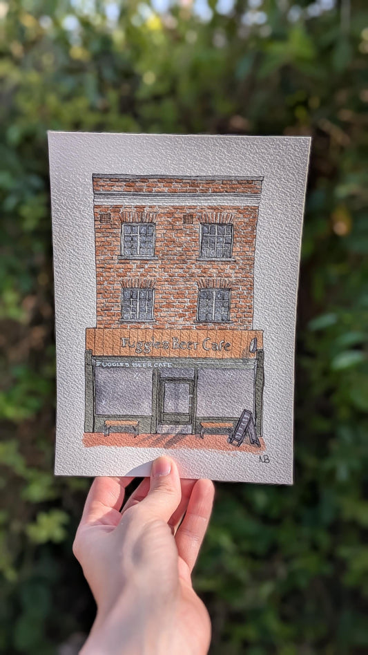 Fuggles Pub, Tunbridge Wells, A5 Handmade Watercolour Painting - Wall Art, Pub Illustration, Unique Gift, Birthday, Anniversary, Pub Lovers