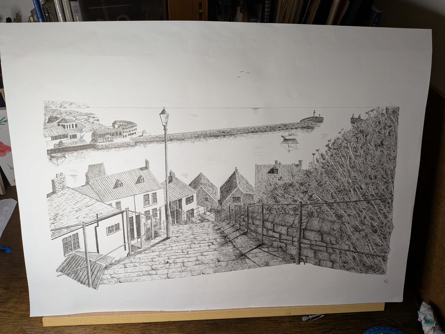 Bespoke A1 or A0 Hand-Drawn Fineliner Cityscape - Detailed ink drawing of your chosen city or favourite view