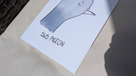 Sus Pigeon A4 print