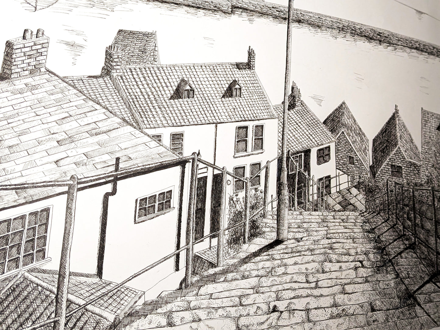 Bespoke A1 or A0 Hand-Drawn Fineliner Cityscape - Detailed ink drawing of your chosen city or favourite view